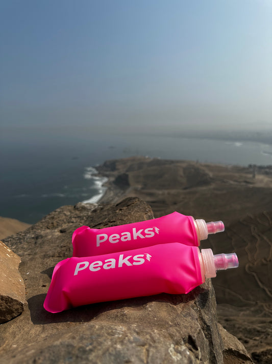 Peaks Soft Flask 500ml - Rosado